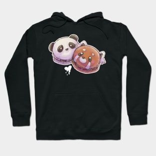 Panda and Red Panda Macaron Hoodie